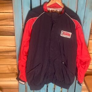 RSP Army National Guard windbreaker jacket size XL black red white embroidered